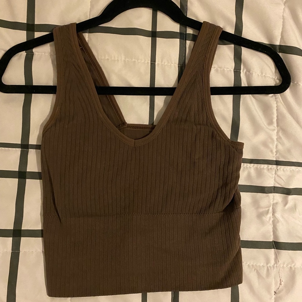 Brown tank top